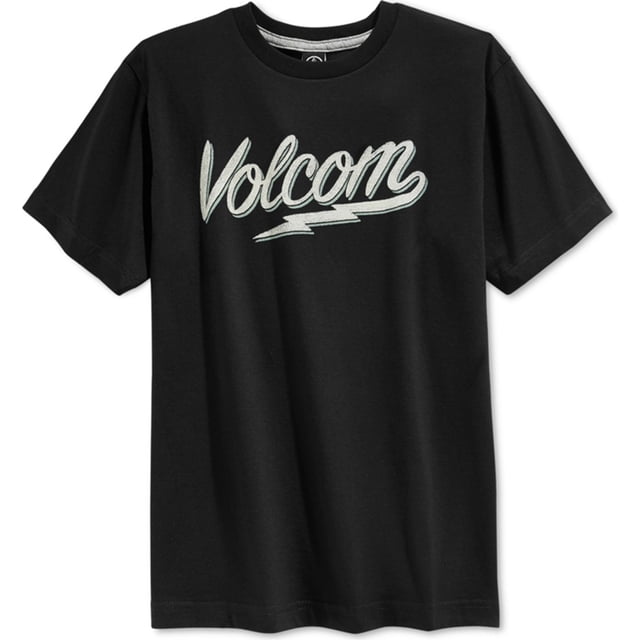 Volcom Boys Bolty Script Graphic T-Shirt, Negro, M (10-12) Volcom Camiseta gráfica