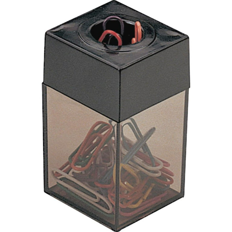 Officemate Magnetic Top Paper Clip Dispenser - 1 Each - Smoke Officemate Magnetic Top Paper Clip Dispenser - 1 Each - Smoke
