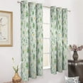 thumbnail image 3 of Chic Floral Green Pattern 2pcs Blackout Curtains For Living Room Bedroom Grommet Top Window Set for Left And Right Biparting Open, 3 of 6