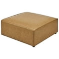 thumbnail image 4 of Modway Mingle Modern Faux Leather Upholstered Ottoman in Tan, 4 of 7