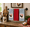 red, blue, white, variant on Serafina Home Country Rustic Roosters Kitchen Towels Set Of 3: Print on Flat Cotton Weave