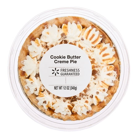 Freshness Guaranteed Cookie Butter Creme Pie, 12 oz, Tray