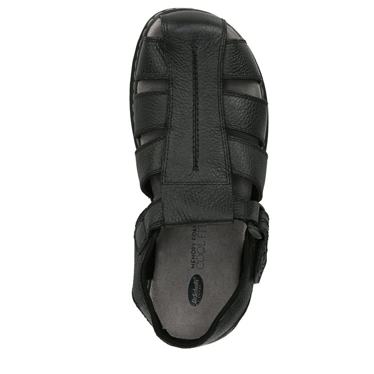 Dr. Scholl s Mens Gaston Leather Casual Fisherman Sandals