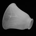 thumbnail image 6 of Frosted Glass Ribbed Bell Shaped Light Shades Chandelier Pendant Suitable for Ceiling Wall Lamp Shade E27 Lamp Holder Lampshade - 3, as described 3, 6 of 10