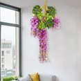 thumbnail image 4 of Toystoory Cadena de flores de seda artificial 110 cm oficina al aire libre plantas falsas simulación vides colgantes fiesta Hotel decoración de la Decoración Rojo púrpura Toystoory HA069932-02, 4 of 6