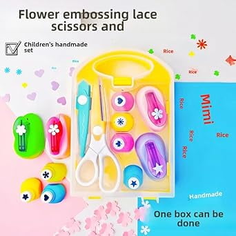 Creative  DIY Puncher Craft Set, Craft Hole Punch Shapes Set, Hole Punch , Shape Cutters for Crafts, Leaf, Butterfly, Star Heart Flower Punch DIY Projects