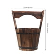 thumbnail image 2 of WEUVEB 1 Set Wooden Flower Pot Barrel Planter Small for Homeowners Garden Decoration, 2 of 6