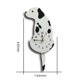 thumbnail image 5 of Reloj de pared acrílico con forma de perro con cola oscilante para decoración de habitación de niños, reloj con foto Blanco, 5 of 5