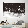 thumbnail image 6 of Easygdp Piano Keys With Musical Notes Tapestry Wall Hanging, Wall Tapestries for Bedroom Aesthetic Living Room Office Decor 60x40in, 6 of 8