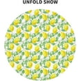 thumbnail image 4 of Floral Lemon Tablecloth Round 60 Inch Watercolor Yellow Lemonade Summer Tablecloth Waterproof Wrinkle Free Tablecloth Kitchen Circle Table Cloth Cover Mat for Party Dinning Tabletop Wedding Home Decor, 4 of 6