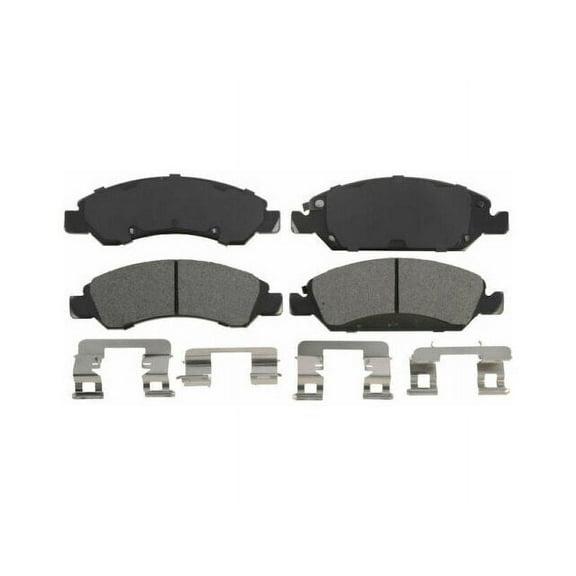 Front Brake Pad Set - Compatible with 2014 - 2018 Chevy Silverado 1500 2015 2016 2017