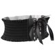 thumbnail image 1 of s mujeres retro para arriba correa del corsé de pretina del cuero del Faux de cintura alta del ojal Hugo Mujeres Cintura Larga Negro, 1 of 10