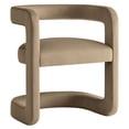 thumbnail image 6 of Winslow Barrel Performance Velvet Dining Chair in Taupe, 6 of 10