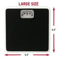 thumbnail image 3 of Taylor 9.8” x 9.8” 300 lb Analog Dial Bathroom Scale with Dial Display Black, 3 of 9