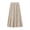 Apricot, variant on Joernso Women Midi Skirt Elastic High Waist Mid-calf Length Skirt Solid Color Glossy Velvet Large Hem Skirt Daily Wear