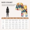 thumbnail image 4 of Rateoe Colorful Fishing Boats Pattern Womens Pajamas Set Long Sleeve Sleepwear Button Down Nightwear Soft Cotton Pj Lounge Sets-X-Large, 4 of 7