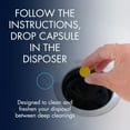 thumbnail image 4 of Glisten Disposer Care Freshener, Garbage Disposal Odor Eliminator Capsules, Lemon Scent, 10/Pack, Pack of 2, 4 of 7