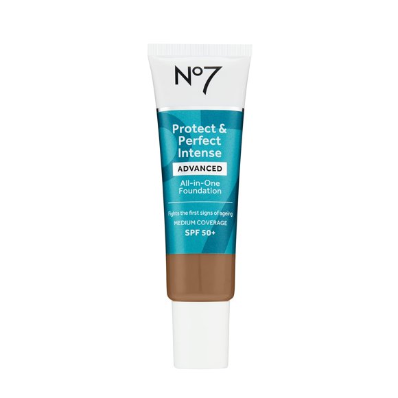 Base de maquillaje No7 Protect & Perfect Advanced Deeply Bronze, 30 ml