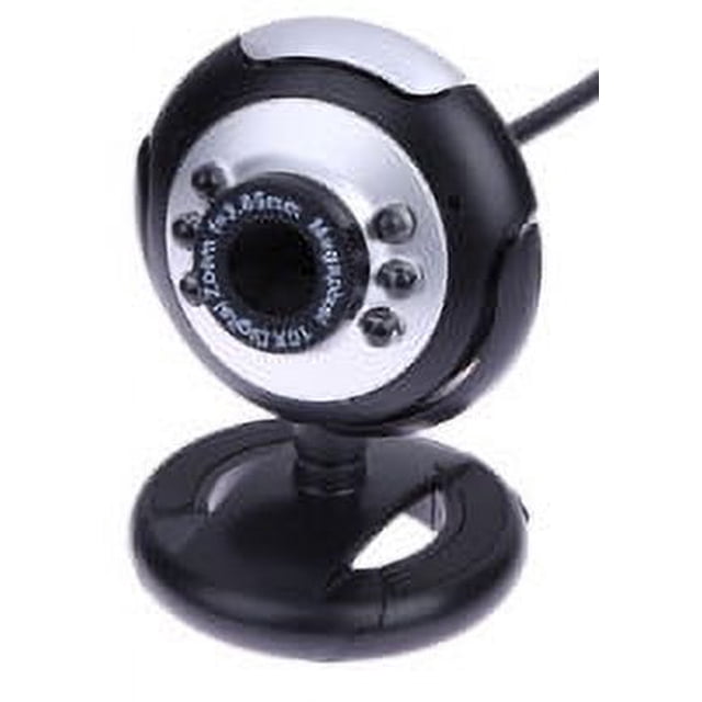 Cámara de video USB para computadora, microcámara de seis luces con visión nocturna y clip libre, cámara para computadora, Little Overlord
