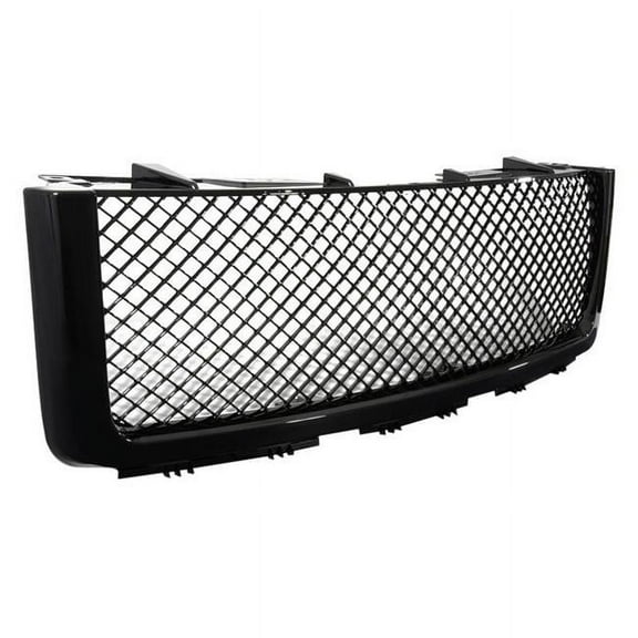 Gloss Black Mesh Main Grille for 2007-2013 GMC Sierra 1500