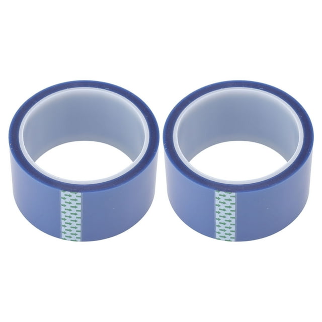 2 rollos de cinta resistente al calor de 50 mm y 108 pies, cinta aislante de doble cara resistente a la temperatura de 220 ℃ para soldar, color azul