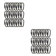 thumbnail image 1 of Paquete de 24 mosquetones Advancent con anillo en D para llavero Plata, 1 of 6