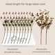 thumbnail image 5 of Flores artificiales Ryddelighome de seda beige, 10 tallos con eucalipto, 5 of 9