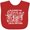 Red, variant on Inktastic Inspirational Quote In a World You Can be Anything be Kind Boys or Girls Baby Bib