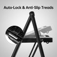 thumbnail image 2 of PhiloDeco 3 Step Ladder, 330lbs Folding Tread Stool with Auto-Lock, Ultra-Thin Portable, Iron ladders for home, office.Rustproof & Multi-Purpose, Fold ladders,No Assembly Needed, 2 of 8