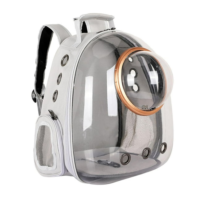 DOLITY Pet Carrier Backpack Capsule Travel Dog Cat Bag Breathable Astronaut Gray