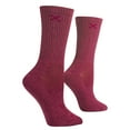 thumbnail image 3 of ODD SOX Basix Athletic Crew Socks Mauve Heather Cushioned Footbed, Breathable Knit, Arch Support,, 3 of 5
