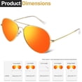 thumbnail image 3 of Gafas de sol Joopin Fashion Red Polarized UV400 para mujeres y hombres, 3 of 6