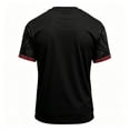 thumbnail image 5 of 2026 Soccer Cup Raglan Short Sleeve T-Shirt for Men, Crew Neck Jersey - Scottish Blue Lion & Tartan Graphic Print Athletic Top for Daily Wear & Party Black XXXXL, 5 of 5