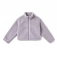 thumbnail image 4 of BXJX Girls Fleece Jackets, Zip‑Up Casual Warm Stand Collar Cropped Outerwear Gray Size 7-8 T, 4 of 7