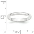 thumbnail image 3 of Platinum 3mm Half-Round Wedding Band (Size 4.5) Made In United States phr030-4.5, 3 of 5
