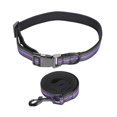 thumbnail image 1 of Pet Collar Set Reflective Adjustable Dog Leash Comfortable Safety Pet Supplies PurplePurple L, 1 of 1