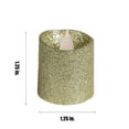 thumbnail image 5 of WYZworks Flameless LED 1.5" Gold Glitter Tea Light Faux Wax Candle, Set of 12, 5 of 5