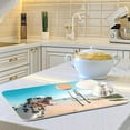 thumbnail image 6 of SKYSONIC Doggy And Beach -Dish Drying Mat 16''X18'' for Kitchen, 6 of 7