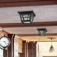 thumbnail image 4 of Sea Gull Lighting 78131-12 Herrington Two - Light Outdoor Ceiling Flush Mount Outside Fixture, Black 6.5x10.75x10.75, 4 of 6
