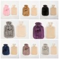 thumbnail image 6 of 2L Explosion Proof Plush Cold-proof Removable Hot Water Bottle Cover Winter Protective Case Faux Fur Fleece Heat Preservation Covers YELLOW, 6 of 8