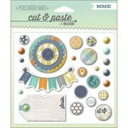 My Minds Eye Cut & Paste Charm Decorative Brads 24/Pkg - Smile