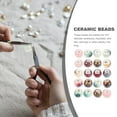thumbnail image 6 of SWETRACE 20Pcs Round Ceramic Beads for Jewelry Making Assorted Color Women Craft Enthusiasts Christmas, 6 of 8