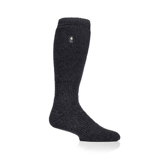 Gabriel Men's Solid with Contrast Heel & Toe Long Sock