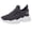 Grey, variant on XIMIN Women's Fly Knit Wedge Shoes - Hollow Colorblock Casual Shoes with Chain Accent for Spring Summer Daily Fashion Wear (Grey, 6)