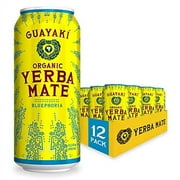 Guayaki Yerba Mate Organic Bluephoria 15.5 Oz Cans - Pack of 12