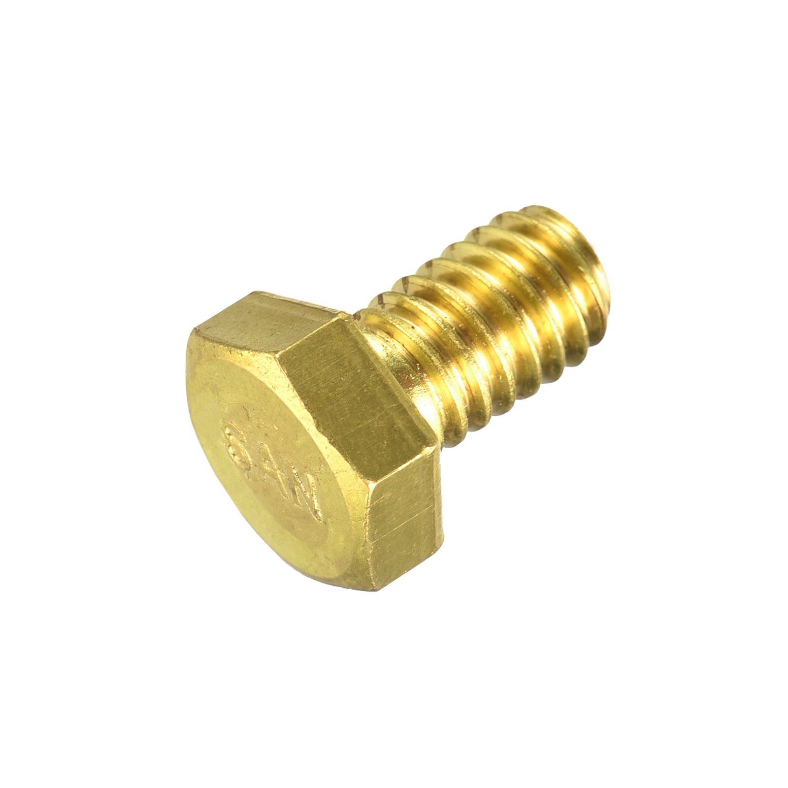 Brass Hex Bolts, 5/1618x1/2" 1 Pack Fully Thread Grade 4.8 Machine