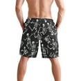 thumbnail image 2 of joogoo Men's Swim Trunks Skeletons Dancing Beach Shorts with Pockets M, 2 of 6