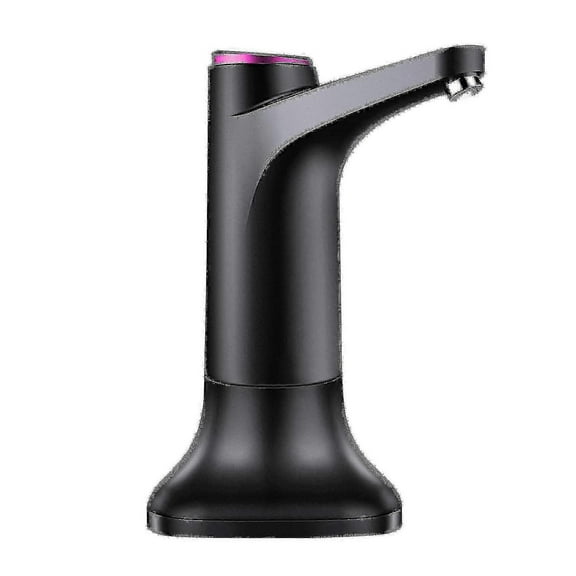 Electric Water Bottle Pump With Base Usb Water Dispenser Portable Automatic Water Pump Bucket Bottle Dispenser - Black