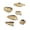 Gold, variant on Pack of 6 Unique Nails Rings Fashion Statement Jewelry Fingertip Nails Art Rings Alloy Texture for Costumes Party Wear