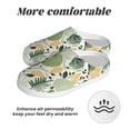 thumbnail image 6 of Balery Hawaiian Style Pattern Women's Fuzzy Memory Foam Slippers Fluffy Winter House Shoes Indoor and Outdoor-46/47, 6 of 7